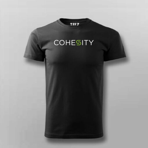 Cohesity Men’s Round Neck Tee – Stylish and Modern Tech Wear