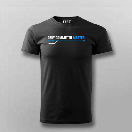 Commit To Master Men’s T-Shirt – Git Guru’s Mantra