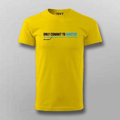 Commit To Master Men’s T-Shirt – Git Guru’s Mantra