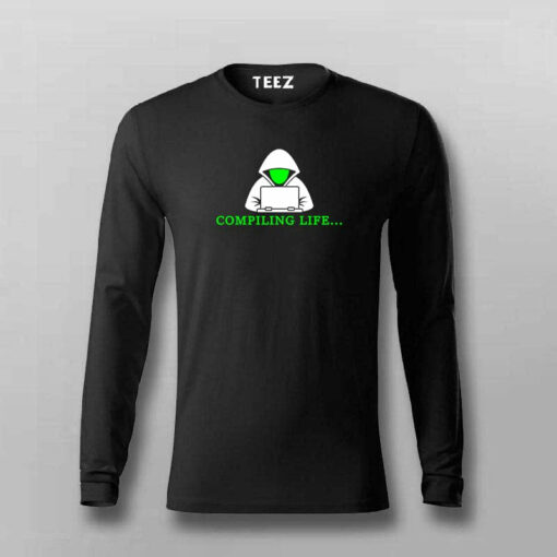 Compiling Life Programmer Men’s Tee – Code Beyond Work