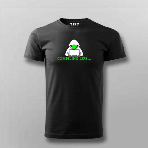 Compiling Life Programmer Men’s Tee – Code Beyond Work