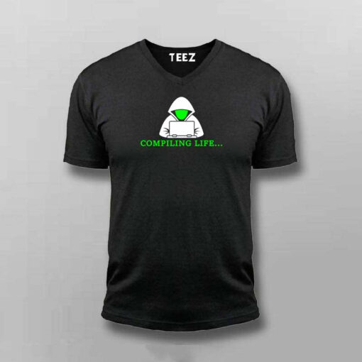 Compiling Life Programmer Men’s Tee – Code Beyond Work