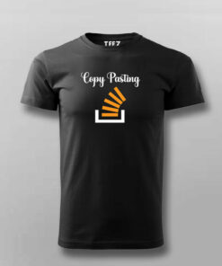 Copy Paste Programmer Tee Stack Overflow Fun Wear 3