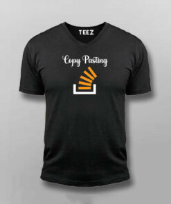 Copy Paste Programmer Tee Stack Overflow Fun Wear 5