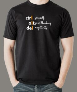Ctrl Alt Del Mindset T-Shirt – Positivity Code