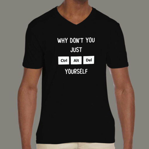 Ctrl Alt Del Yourself – IT Geek Tee