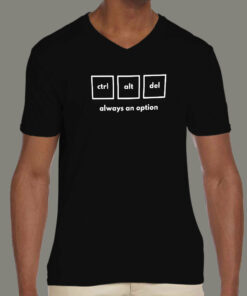 Ctrl Alt Delete Mens T Shirt The Tech Lifeline 4