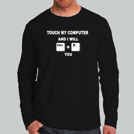 Ctrl X Threat – Touch My Computer Men’s Tee