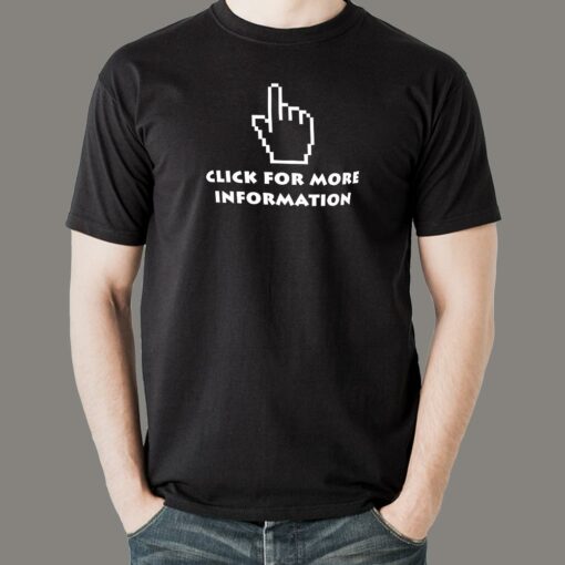 Curious Minds – ‘Click For More Info’ Tech T-Shirt