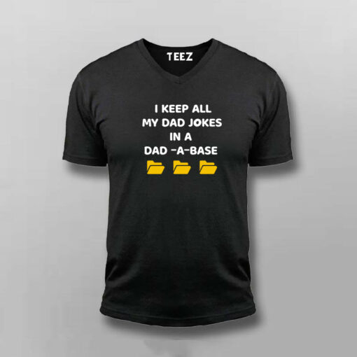 Dad-A-Base Jokes Men’s T-Shirt – Laugh With Every Query