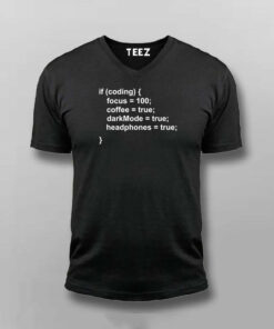 Dark Mode Coffee Programmer Mens T Shirt Code All Night 5