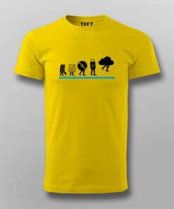 Data Storage Evolution Mens Tee Stylish Tech Wear 4