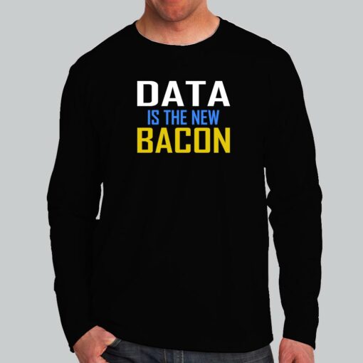 Data is the New Bacon Tech Men’s Shirt