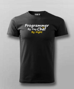 Daytime Programmer Nighttime Chef Mens Tee Dual Talent 3