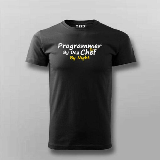 Daytime Programmer, Nighttime Chef Men’s Tee – Dual Talent