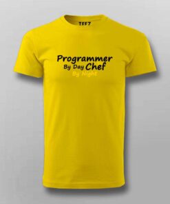 Daytime Programmer Nighttime Chef Mens Tee Dual Talent 4