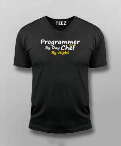 Daytime Programmer Nighttime Chef Mens Tee Dual Talent 5