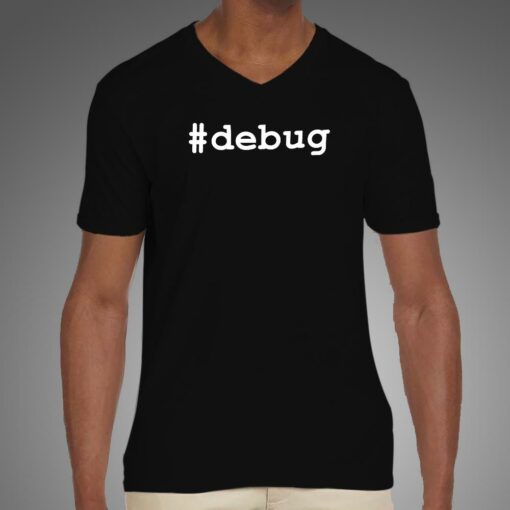 Debug Hashtag Men’s T-shirt – Showcase Coding Skills