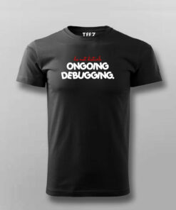 Debugging in Progress Mens Tee Do Not Disturb the Dev 3