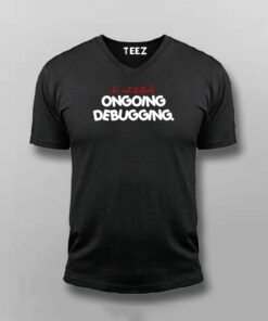 Debugging in Progress Mens Tee Do Not Disturb the Dev 5
