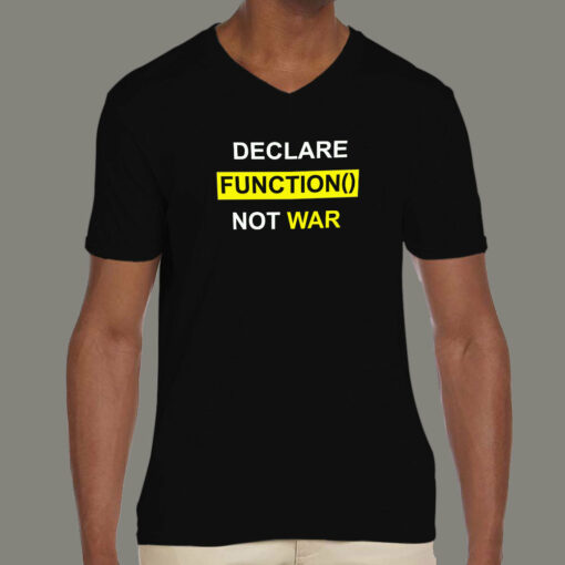 Declare Function Not War Funny Programmer T-Shirt For Men