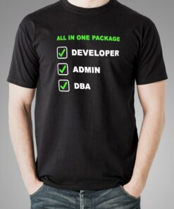 Developer – Admin – Dba All In One Package T-Shirt For Men