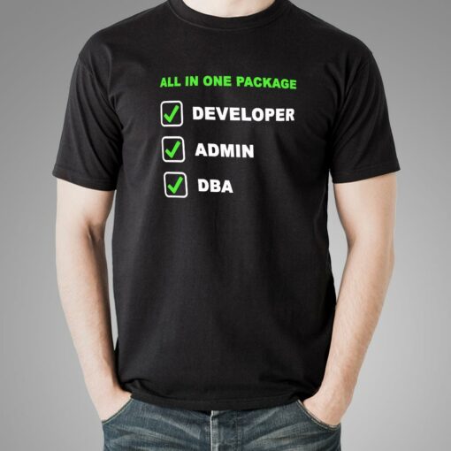 Developer – Admin – Dba All In One Package T-Shirt For Men