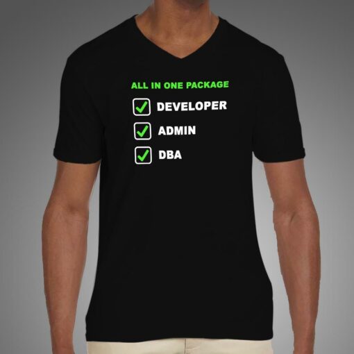 Developer – Admin – Dba All In One Package T-Shirt For Men