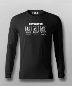 Developer Life Men’s T-Shirt – Reality vs Perception