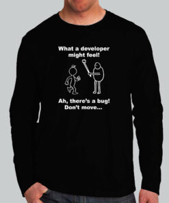 Developer Vs Tester What A Developer Might Feel Funny T-Shirt For Men