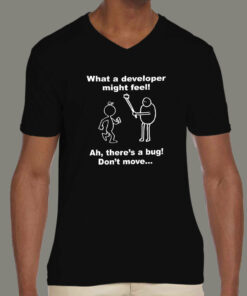 Developer Vs Tester What A Developer Might Feel Funny T Shirt For Men 3