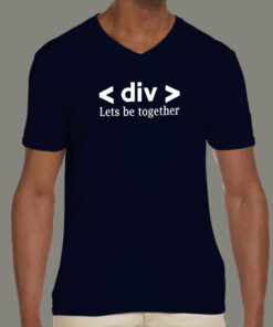 Div Let’s Be Together Men’s T-Shirt – Web Love Encoded