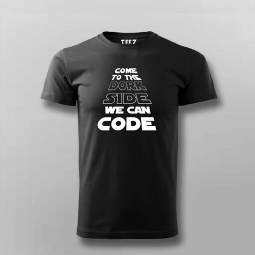 Dork Side Coders Men’s T-Shirt – Join The Code Force