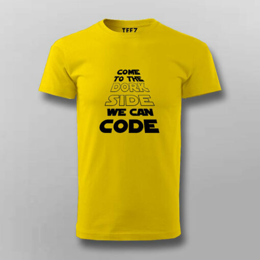 Dork Side Coders Men’s T-Shirt – Join The Code Force