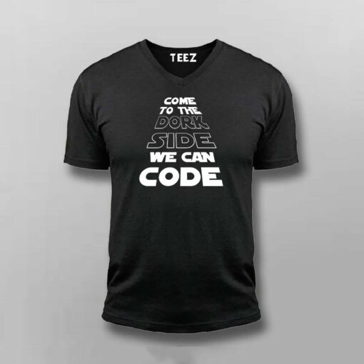 Dork Side Coders Men’s T-Shirt – Join The Code Force