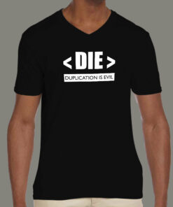 Duplication Is Evil Mens Coder Tee 3