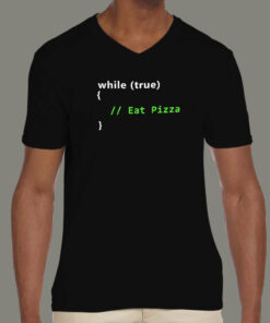 Eat Pizza Code Repeat Mens T Shirt The Dev Diet 4