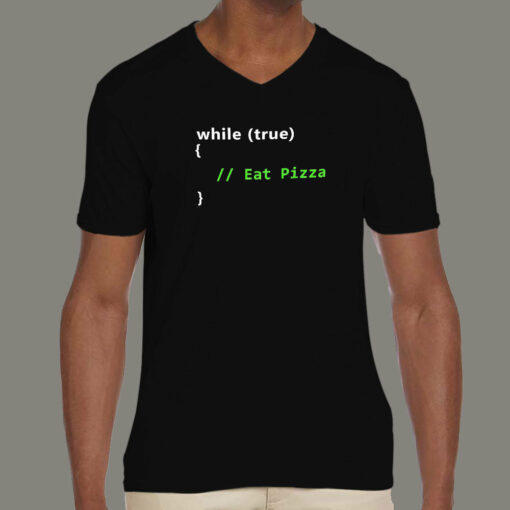 Eat Pizza, Code Repeat Men’s T-Shirt – The Dev Diet