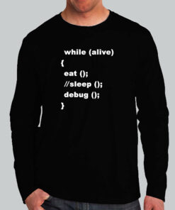 Eat Sleep Debug Repeat Programmers Tee 3