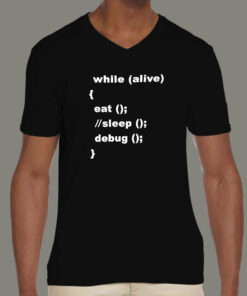 Eat Sleep Debug Repeat Programmers Tee 4