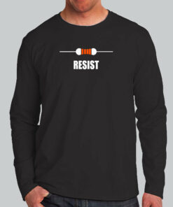 Electrical Engineer Resistor Humor Mens T Shirt Resist Boring Fashion 3