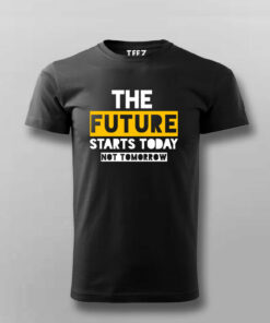 Embrace Todays Future Inspirational Mens T Shirt Act Now 3