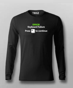 Error Keyboard Failure – Press F1 Funny Tee
