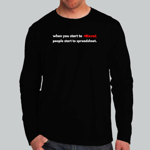 Excel to Spreadsheet Pro T-Shirt – Office Humor Unleashed