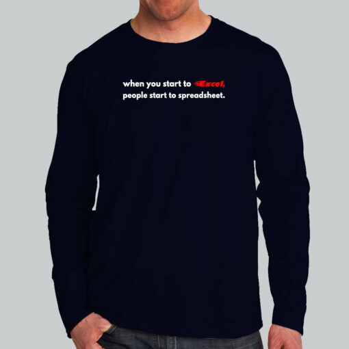 Excel to Spreadsheet Pro T-Shirt – Office Humor Unleashed