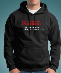 First Rule of Programming Tee – Never Talk About Programming