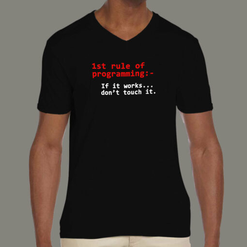 First Rule of Programming Tee – Never Talk About Programming