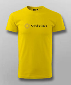 Fly High with Vistara Sky Mens Cotton T Shirt 4