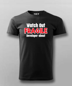 Fragile Developer Alert Mens T Shirt Handle With Care 3