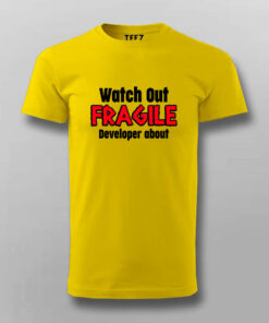 Fragile Developer Alert Mens T Shirt Handle With Care 4